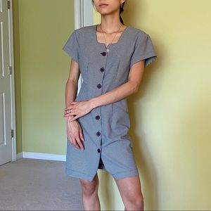 Vintage Mini houndstooth dress